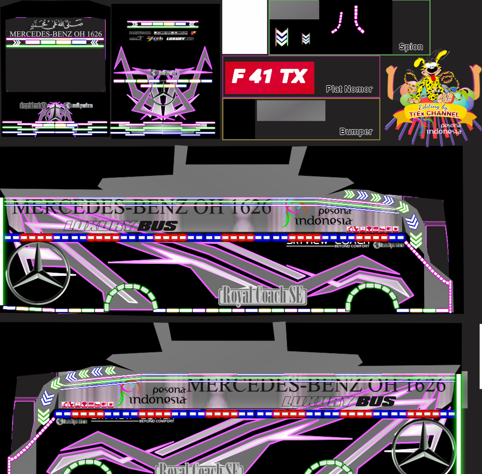 Livery Yudistira Hd Full Strobo