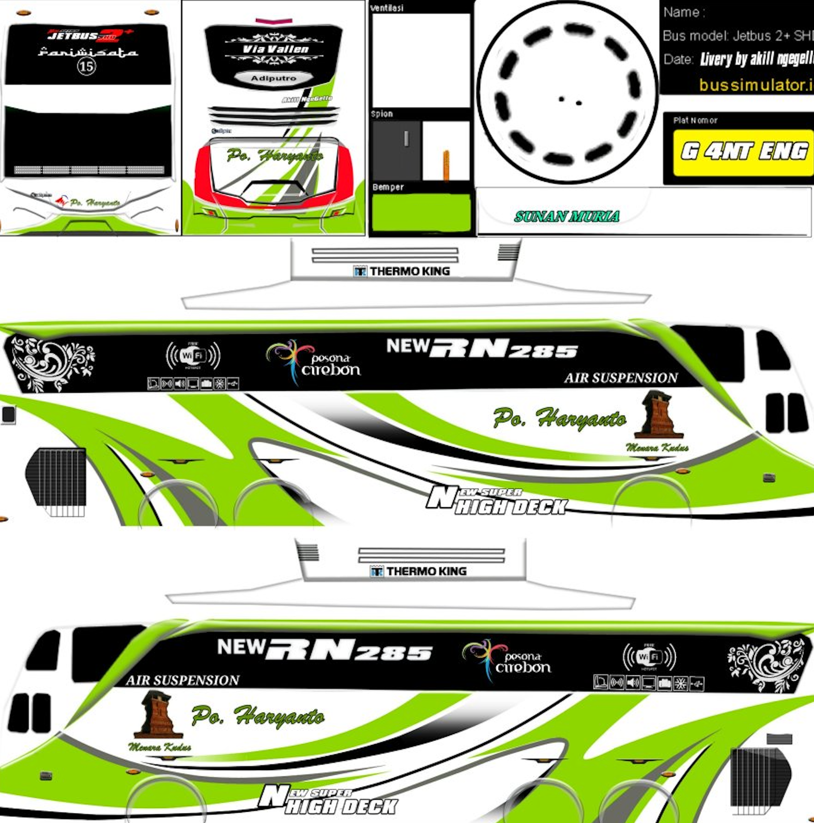 livery bussid nakula shd po haryanto