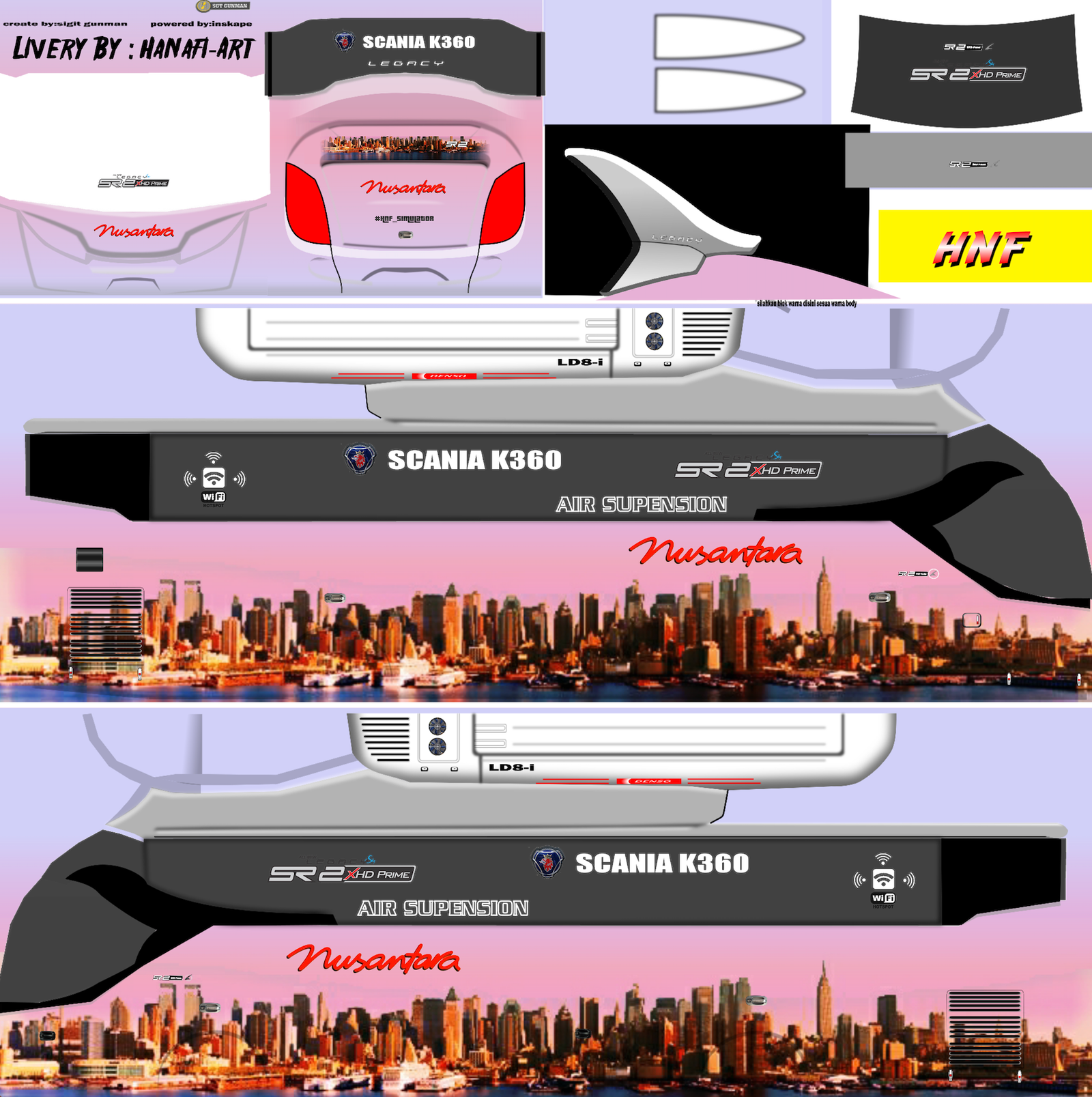 livery bus nusantara