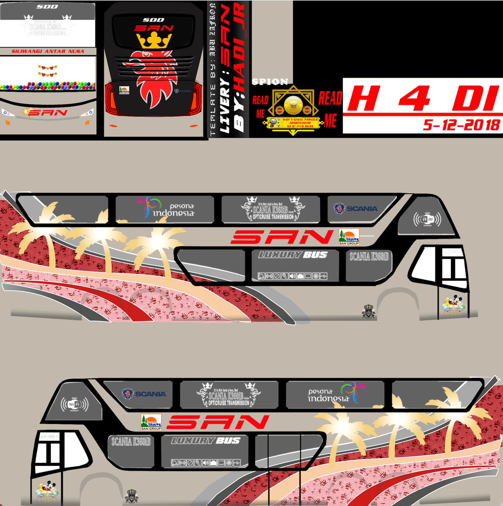Livery Bus San