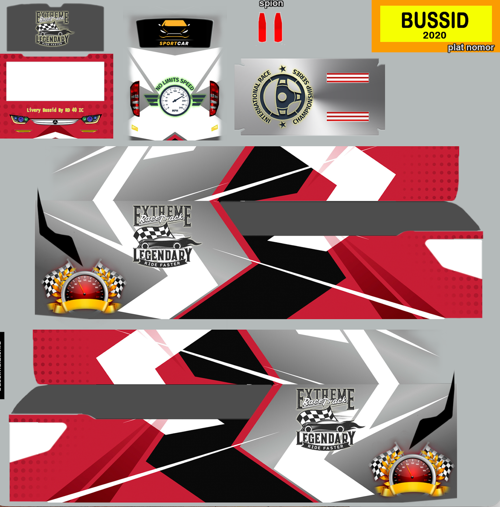 livery bussid srikandi shd full stiker kaca