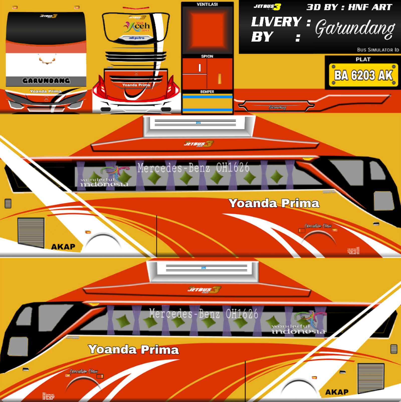 Livery Yoanda Prima Sadewa SHD
