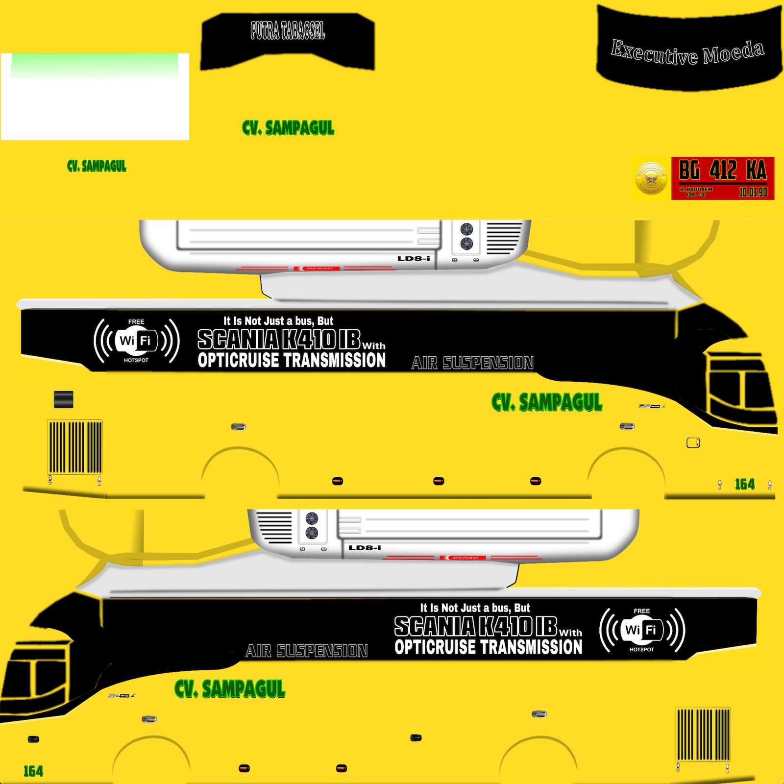 Livery Bus Sampagul Arjuna XHD