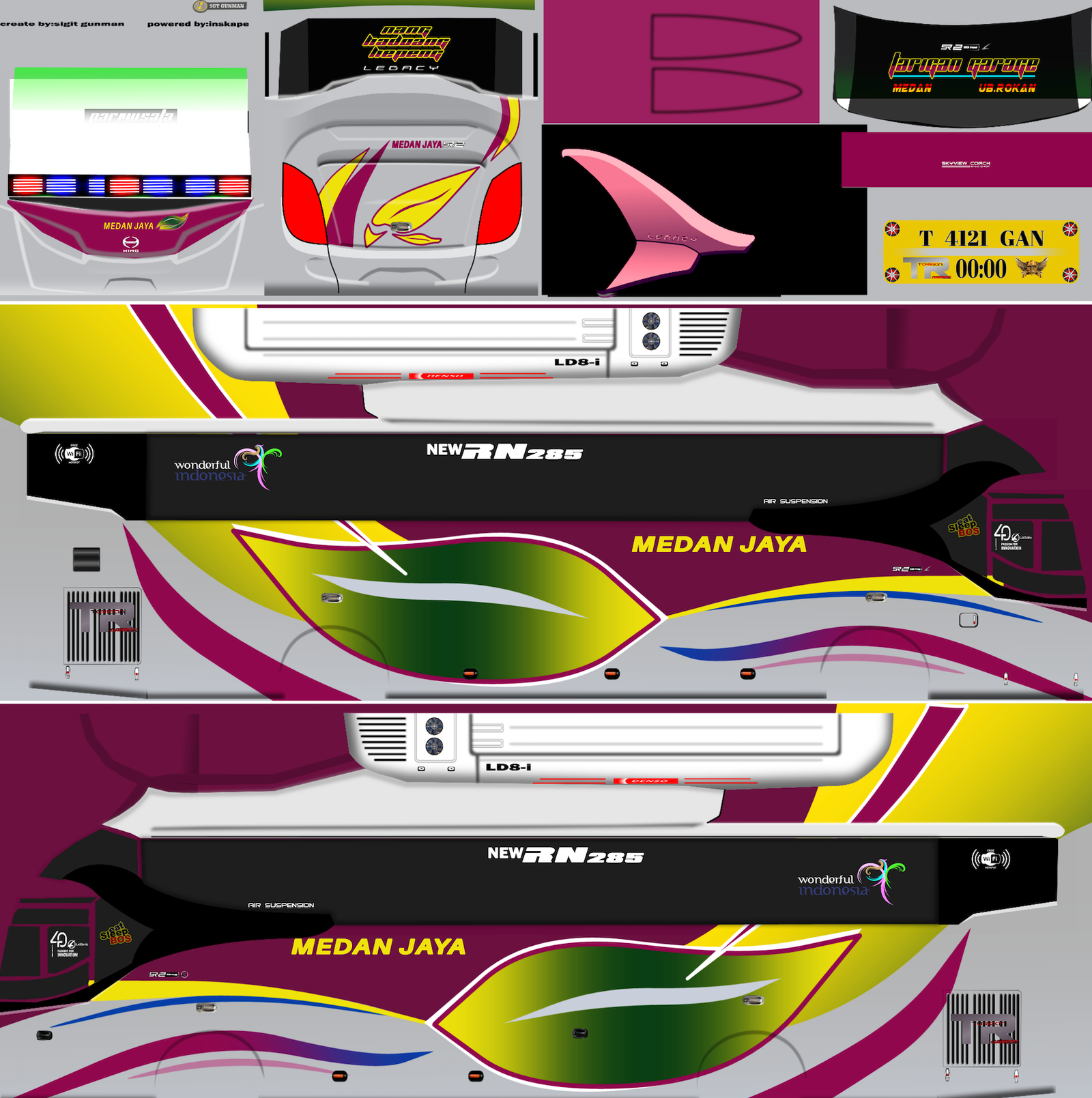 Livery Medan Jaya Arjuna XHD