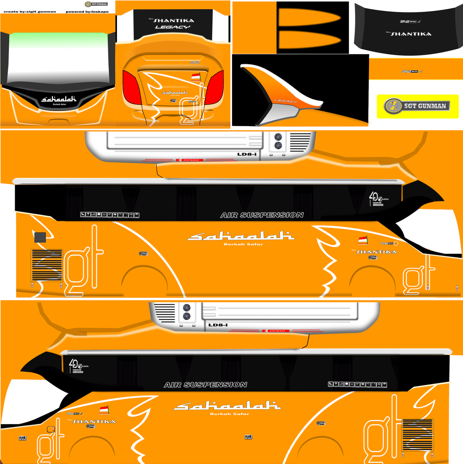 Livery Shantika Sahaalah ARJUNA XHD
